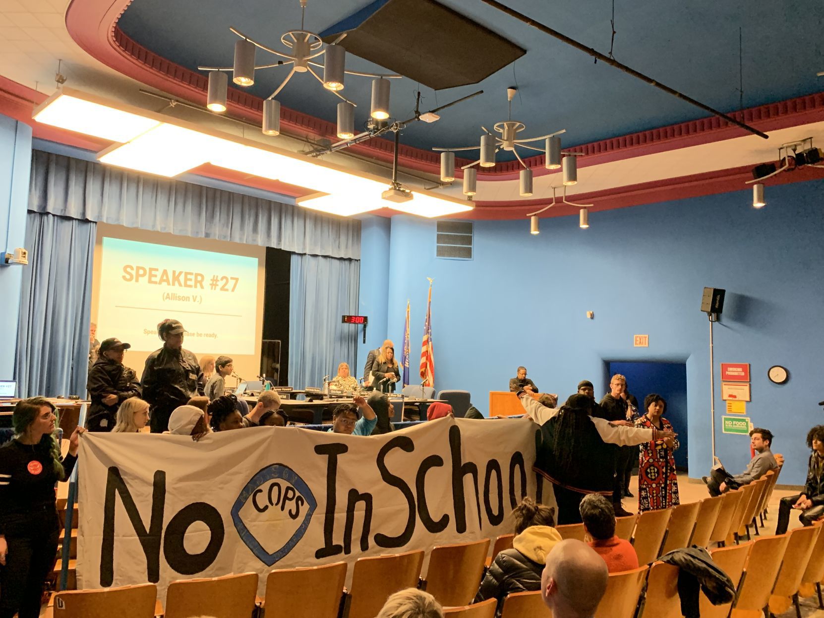 School Board protest